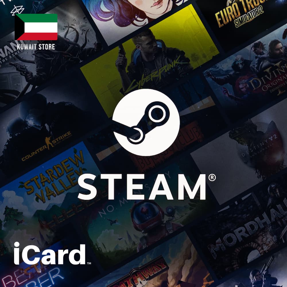 بطاقات ستيم والت المتجر الكويتي من iCard – شحن سريع وآمن لعشاق ألعاب الـPC