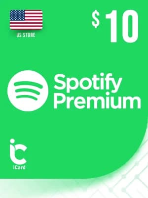 سبوتيفاي امريكي 10 دولار