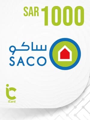 ساكو بطاقة هدايا 1000 ريال