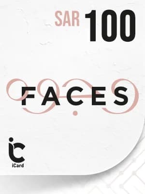 وجوه بطاقة هدايا 100 ريال