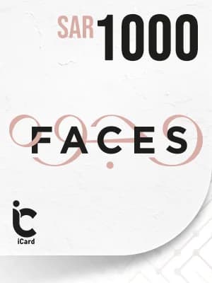 وجوه بطاقة هدايا 1000 ريال
